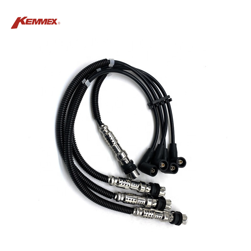 OEM Standard Size KEMMEX 69817 Spark Plug Wire Ignition Cable Set Year 2009- for Seat