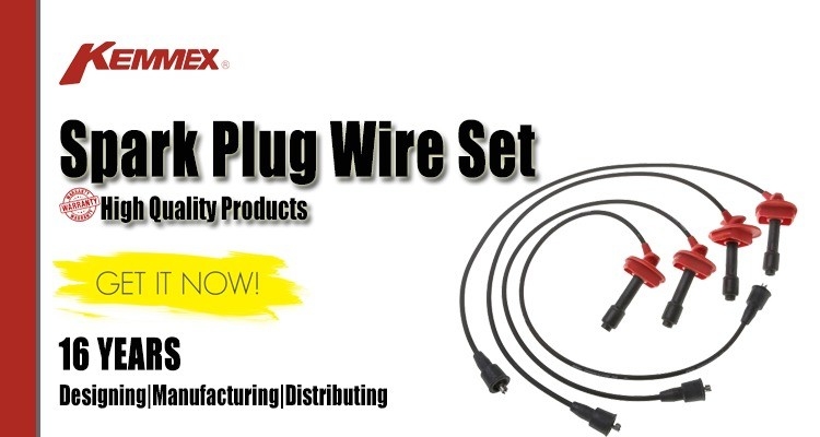 Car Model Spark Plug Wire for Hyundai LANTRA I J-1 KEMMEX 55800 Ignition Cable Set